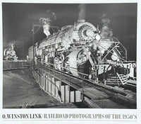 Ogle Winston Link exhibition poster -  Railroad Photographs of the 1950's - Shaffers crossing - black white photography - art print - 1988