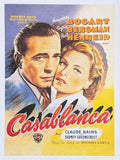 Casablanca movie poster - Humphrey Bogart - Ingrid Bergman- Hollywood legend - offset lithograph - reproduction - 1998