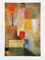 Paul Klee exhibition poster - Little Pine Tree - museum artist - art print - cubism - landscape
