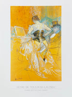 Henri de Toulouse-Lautrec exhibition poster - Femme mettant son corset - dancer - ballet - ballerina - museum - art print - impressionism