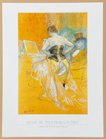 Henri de Toulouse-Lautrec exhibition poster - Femme mettant son corset - dancer - ballet - ballerina - museum - art print - impressionism