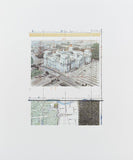 Christo exhibition poster - Wrapped Reichstag, Project for Berlin - museum artist - art print - silkscreen paper