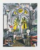 Pablo Picasso exhibition poster - The studio - museum artist - art print - 2013