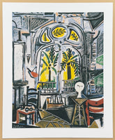 Pablo Picasso exhibition poster - The studio - museum artist - art print - 2013