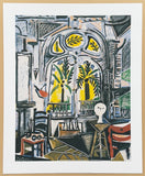 Pablo Picasso exhibition poster - The studio - museum artist - art print - 2013