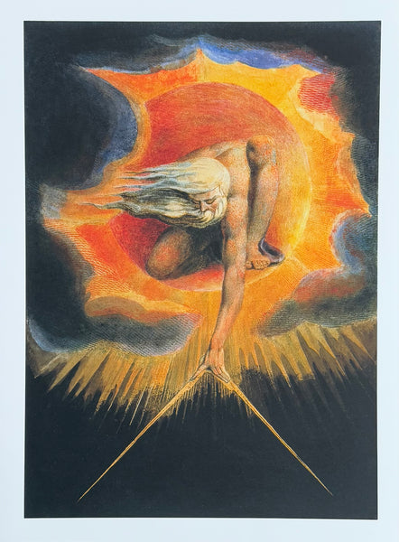 William Blake exhibition poster - The Ancient of Days - English painter - museum artist - art print