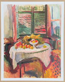 Raoul Dufy exhibition poster - Afternoon - Still Life - flowers - museum artist - art print - offset litho - 1995