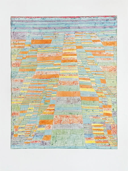 Paul Klee exhibition poster - Hauptweg und nebenwege - Main Road - museum artist - art print - 1998