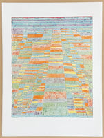 Paul Klee exhibition poster - Hauptweg und nebenwege - Main Road - museum artist - art print - 1998