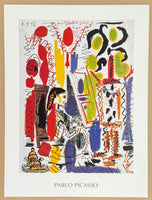 Pablo Picasso exhibition poster - The studio in Cannes - The Atelier - museum artist - art print - 1997