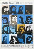 Andy Warhol exhibition poster - Jackie (blue) - pop art - Kunstsammlungen Chemnitz - museum artist - art print - portrait - Kennedy Onassis