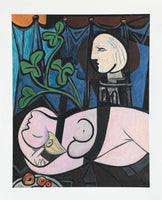 Pablo Picasso exhibition poster - Nude, green leaves and Bust - museum artist - art print
