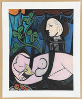 Pablo Picasso exhibition poster - Nude, green leaves and Bust - museum artist - art print