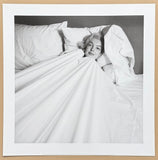 Marilyn Monroe exhibition poster - In bed - bedroom - morning sleep - black white photography - Hollywood - movie star - art print