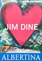 Jim Dine exhibition poster - Heart - Love - pop art - museum artist - art print - 2024