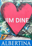 Jim Dine exhibition poster - Heart - Love - pop art - museum artist - art print - 2024