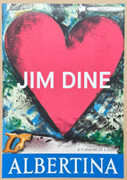 Jim Dine exhibition poster - Heart - Love - pop art - museum artist - art print - 2024