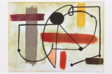 Joan Miro exhibition poster - Female torso - museum artist - art print - abstract - surrealism - offset litho
