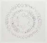 Angus Fairhurst exhibition poster - Normal/Distorted/Superimposed poster - Young British Artists - offset lithograph - art print - 2000
