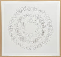 Angus Fairhurst exhibition poster - Normal/Distorted/Superimposed poster - Young British Artists - offset lithograph - art print - 2000