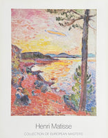 Henri Matisse exhibition poster - Le Gouter - Bay of St Tropez - Saint-Tropez - French Art - museum artist - art print - 1987