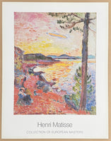 Henri Matisse exhibition poster - Le Gouter - Bay of St Tropez - Saint-Tropez - French Art - museum artist - art print - 1987