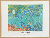 Vincent van Gogh exhibition poster - Irises, 1889 - France Provence - flowers - museum artist - art print