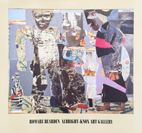 Romare Bearden exhibition poster - Return of the prodigal son - Albright Knox Gallery - offset lithograph - art print - 1991