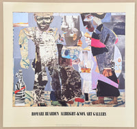 Romare Bearden exhibition poster - Return of the prodigal son - Albright Knox Gallery - offset lithograph - art print - 1991