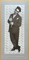 William P Gottlieb exhibition poster - The golden age of jazz - black white photography - music - concert  - trumpet - art print