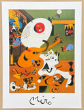 Joan Miro exhibition poster - Dutch Interior - museum artist - art print - surrealism - offset litho - 1993