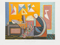 Werner Gilles exhibition poster - Melancholie, 1948 - museum artist - art print - German artist - Bauhaus