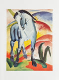 Franz Marc exhibition poster - The blue horse - museum artist - art print