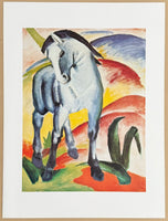 Franz Marc exhibition poster - The blue horse - museum artist - art print