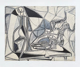 Pablo Picasso exhibition poster - Goat's skull, bottle and candle - still life - museum artist - art print - 2013