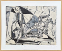 Pablo Picasso exhibition poster - Goat's skull, bottle and candle - still life - museum artist - art print - 2013