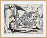 Pablo Picasso exhibition poster - Goat's skull, bottle and candle - still life - museum artist - art print - 2013