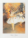 Edgar Degas exhibition poster - Ballerinas at the bar - dancer - ballet - ballerina - museum artist - art print - impressionism