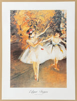 Edgar Degas exhibition poster - Ballerinas at the bar - dancer - ballet - ballerina - museum artist - art print - impressionism