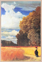 Robert Zund exhibition poster - The harvest - impressionism - Swiss artist - museum artist - art print - 1999