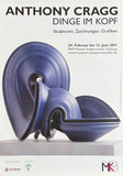 Anthony Cragg exhibition poster - McCormack - British Sculptor - museum artist - art print - blue - 2011