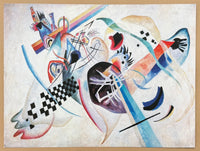 Kandinsky exhibition poster - Composition no. 224, on the white - museum artist - art print - cubism