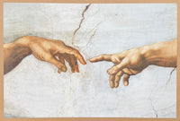Michelangelo exhibition poster - Creation of Adam - renaissance - museum artist - art print