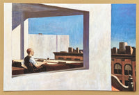 Edward Hopper exhibition poster - Office in a small city - window - museum artist - art print - offset lithograph