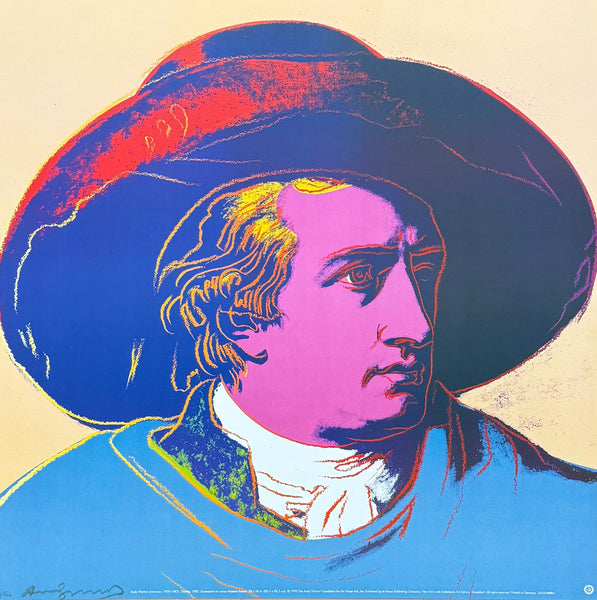 Andy Warhol exhibition poster - Goethe - pop-art - museum artist - art print - 1993