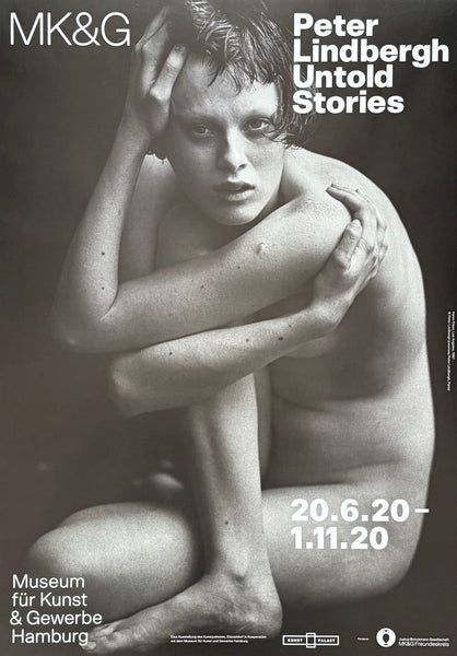 Peter Lindbergh exhibition poster - Untold Stories - fashion - models - museum artist - art print - photography