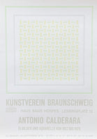 Antonio Calderara exhibition poster - Kunstverein Braunchsweig - museum artist - art print - Italian artist - 1976