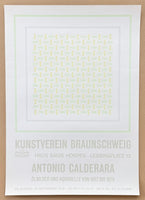 Antonio Calderara exhibition poster - Kunstverein Braunchsweig - museum artist - art print - Italian artist - 1976