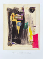 Robert Motherwell exhibition poster - Untitled, 1943 - museum artist - art print - 2014