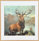 Sir Edwin Landseer exhibition poster - Monarch of the Glen - English painter - museum artist - art print - nature - wildlife